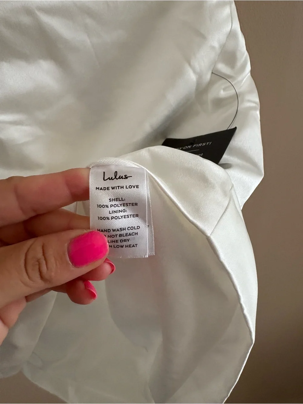 Lulus Soiree Hour White Satin Strapless Bow Mini Dress Size Medium Bachelorette - Picture 9 of 10